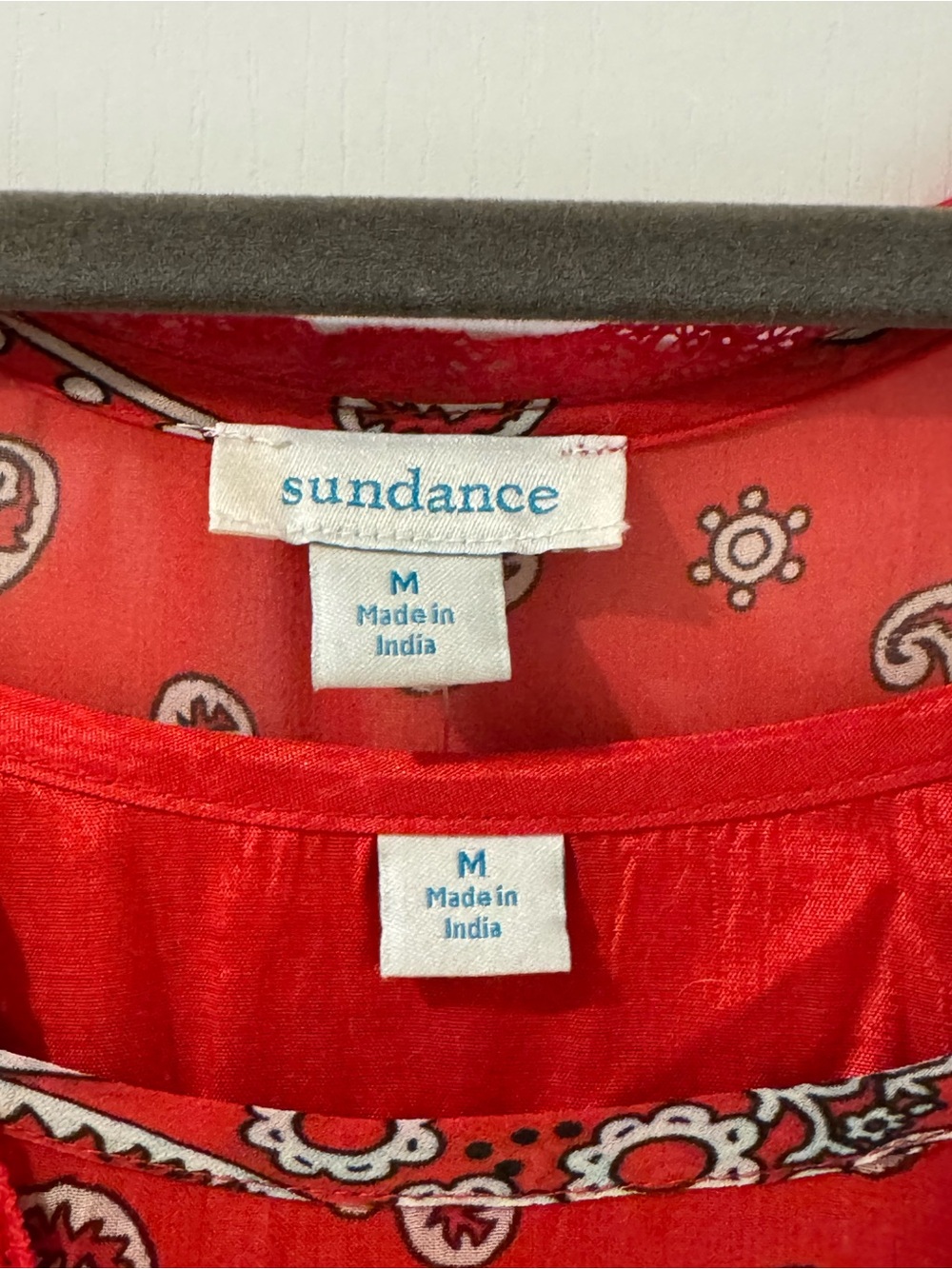 Sundance Red Paisley Dress NWT - Picture 3 of 11